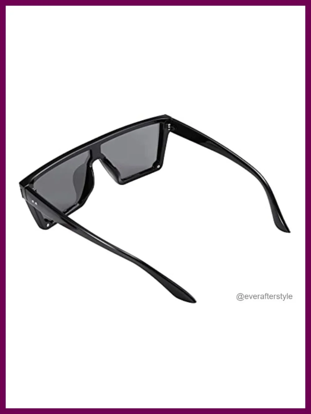 Oversized Square Sunglasses UV400 Shield Fashion Vintage